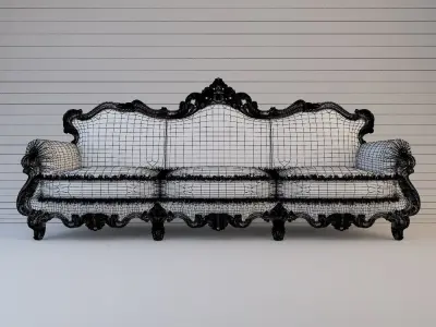 Baroque sofa 3D model
