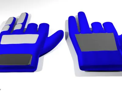 Sport Gloves - Paintball 3D model