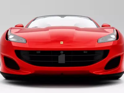 Ferrari Portofino 2018 Low-poly 3D model