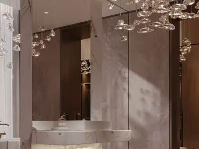 Modern Luxury Villa Bedroom Interior 3D Model MAX 3D model