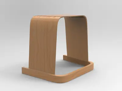 Zoe Stool Low-poly 3D model