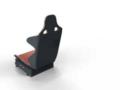 sports chair with its chair holder 3D model