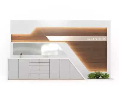 Hiworc Medical Clinic Cabinet Set 4 3D model