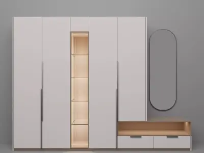 Modern Closet V4 3D model