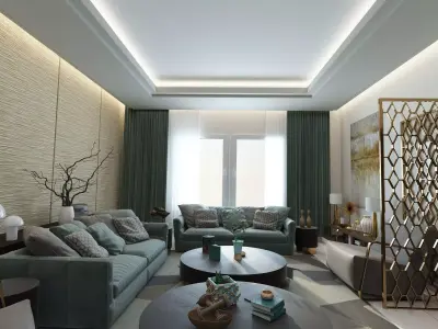  LIVING ROOM 3D model