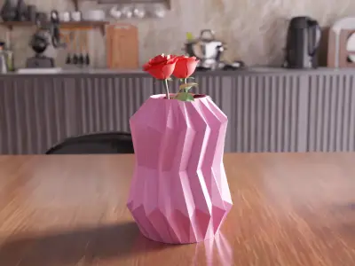 Sharp Vase - 009 3D print model
