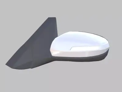 Car Side Mirror Low-poly 3D model