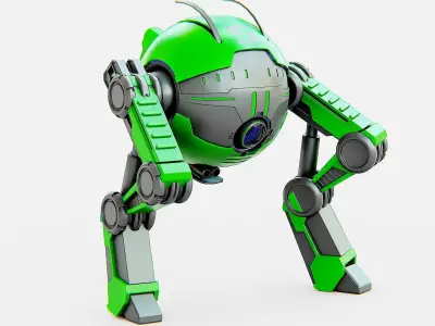 DROID G-250  Rigged for Unreal Engine - Unity - MIXAMO  3D model