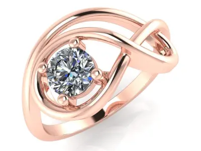 light weight gold diamond rings-C111116SKCH2026046-wt-0-5 3D print model
