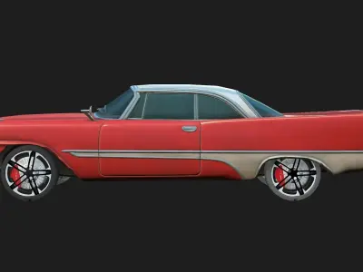 Rusty Old Car Low-poly 3D model 3D model