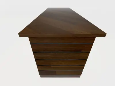 Free Executive Desk 3D Model  Top Quality Design Free low-poly 3D model