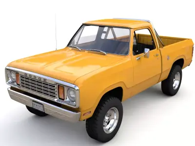 DODGE POWER WAGON W200 1977 3D model