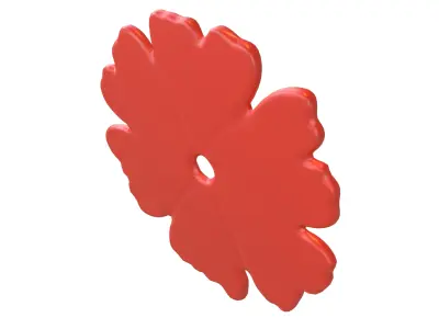 Flower Symbol v7 002 Low-poly 3D model