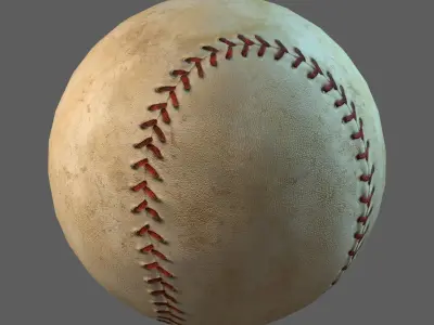 Old Baseball PBR  3D model