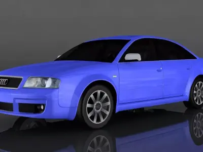 Audi S6 Low-poly 3D model