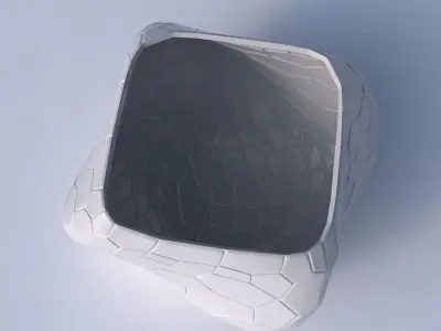 Bowl helixwith organic cells with organic cells 3D print model