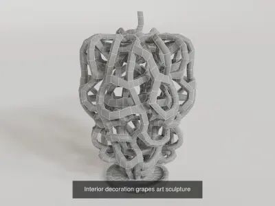 Interior design art objects 3D Model Collection