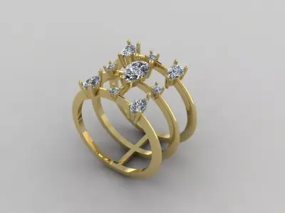 jewelry rings 3D print model