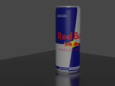 Red Bull Energy Drink Can Free 3D model