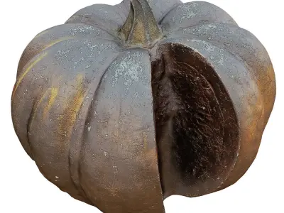 Metal Pumpkin Sculpture 3D model