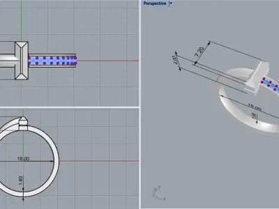 Tiffany ring 3d Model 3D print model