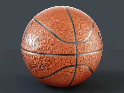Basketball NBA Spalding PBR 3D model