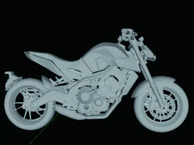 Yamaha Mt09 3D print model