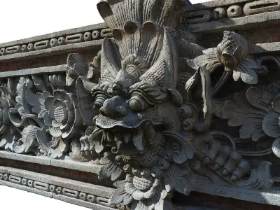 Decorative Statue Low-poly 3D model