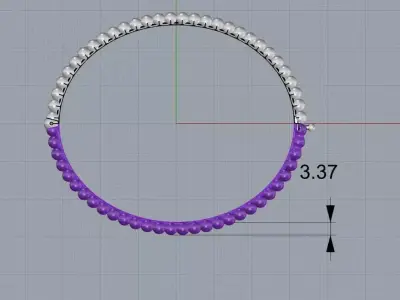 Bracelets Clover - Perlee pearls  3D print model