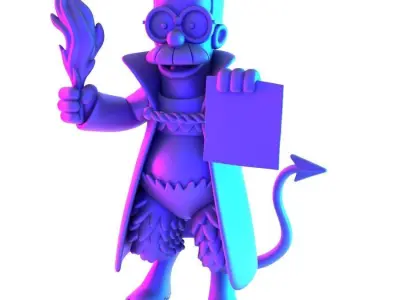 Devil Ned Flanders toy 3D print model