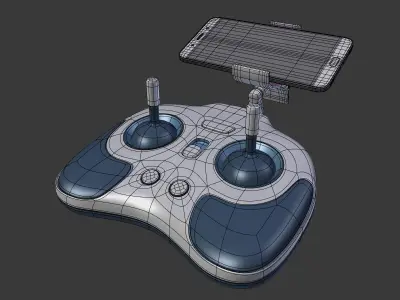 Joystick - Controller Low-poly 3D model