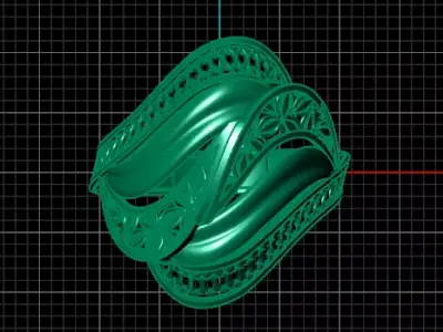 fusion gold ring luxury 3D print model get