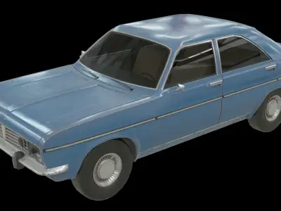 Chrysler 160  Low-poly 3D model