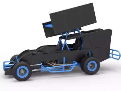 Southern Wing Modified Stock car Scale 1 to 25 3D print model