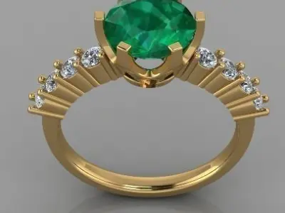 Jewelry Cocktail Ring 3D print model