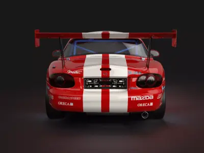 MX-5 NBFL Miata 2000 LeMans Livery Low-poly 3D model