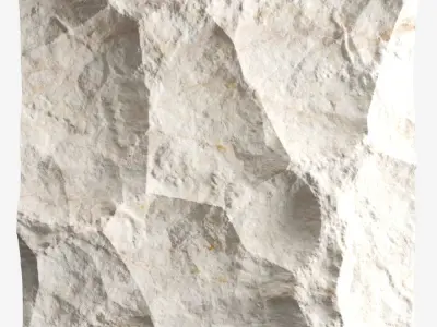 80-RockPanel piece of stone on wall 3D model