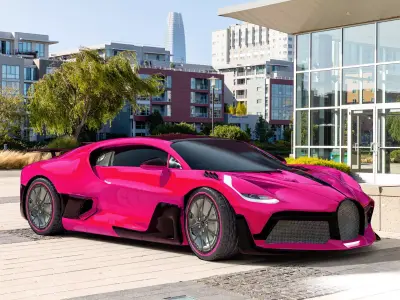 bugatti-divo-2019-tk282 Low-poly 3D model