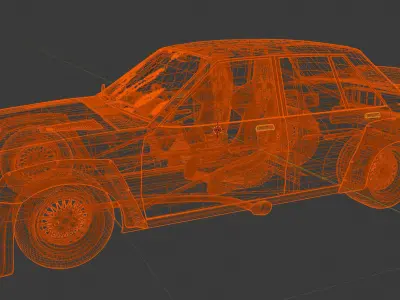 80sATCC Nissan Bluebird 3D model