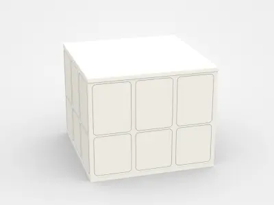 Safety Cabin With Door And Two Windows 3D model