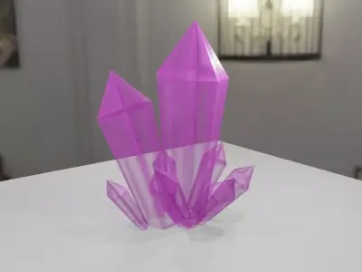 Crystals - Cristal Low-poly 3D model