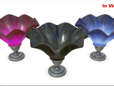 Serving Bowl - Game Ready - VR AR 3D model