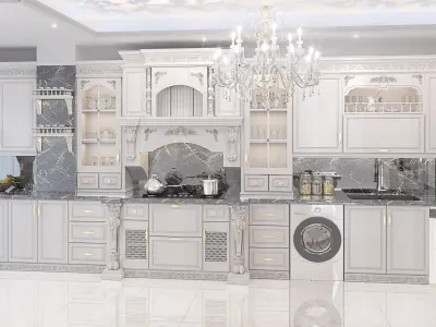 Classic kitchen design 3D model