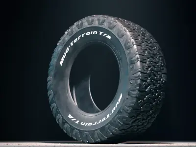 BF Goodrich All Terrain off road tire 3D model