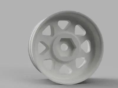  12MM HEX RC Wheels Leon Hardiritt Waffe with and without tires 3D print model