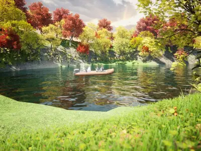 3D Environment Design for Game Free low-poly 3D model