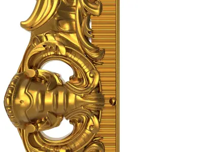 carved frame 3D model 24