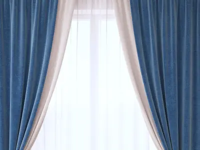 Set 89 Curtains 3D model
