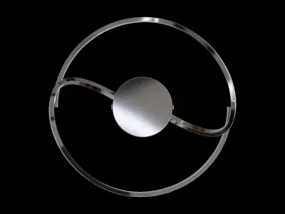 Sculptural Led Flush Fitting Low-poly 3D model