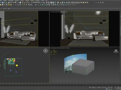 interior living room scene 31 3D model